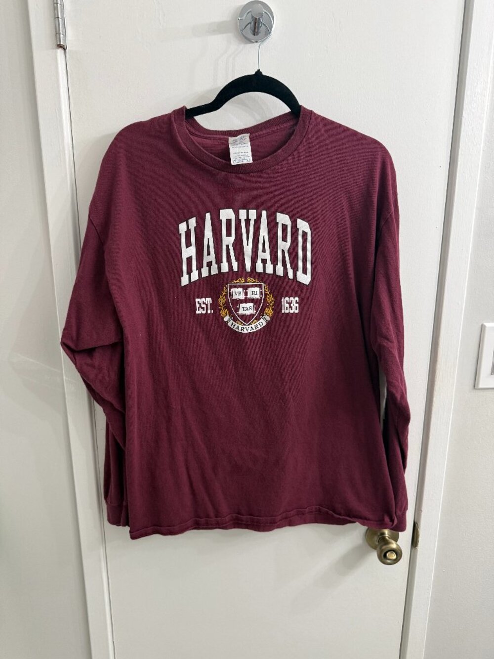 Harvard XL Crimson Red Long T-Shirt